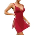 thumbnail image 4 of LWP Women's Lingerie Sexy Nightwear Spaghetti Strap Nightgown Babydoll Chemise, 4 of 12
