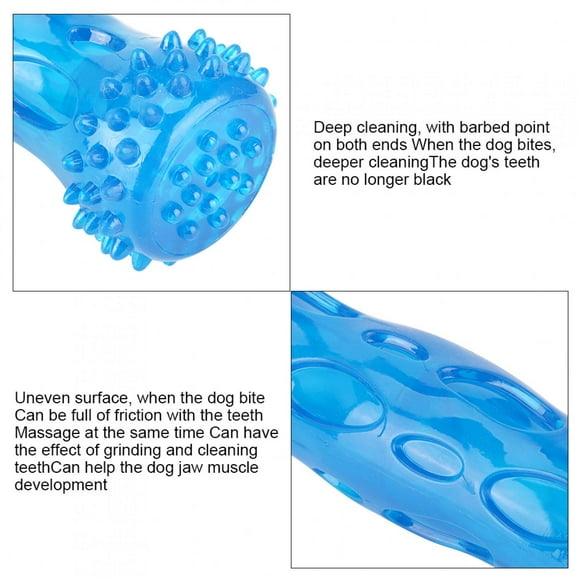11.02x2.17x2.17inch Pet Bite Toy Full Of Elasticity Pet Toy For Dogs Daily Funny Tool Deep Cleaning Dog Teeth For Cats Blue L