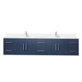 thumbnail image 2 of JERFIT 84 inch Navy Blue Double Sink Bathroom Vanity Set with Marble Top & Faucet, Soft Close Drawers, 2 of 4
