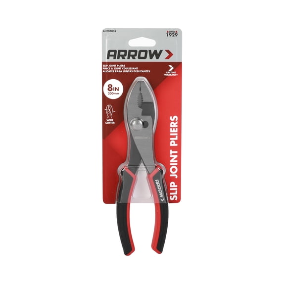 Arrow 8" Steel Slip Joint Pliers