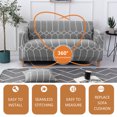 thumbnail image 4 of 3 Juego de fundas para sillones y sillones, fundas para sillones elásticos, fundas para muebles lavables, protectores para el hogar Muyoka Hogar, 4 of 6