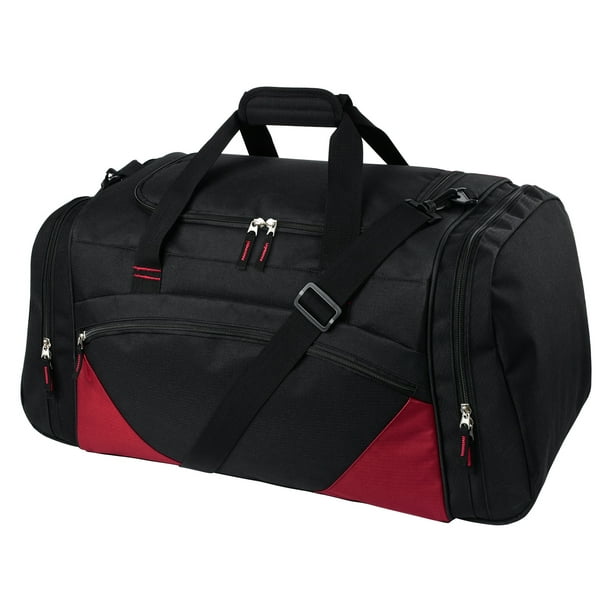 Searock 55L Collapsible Large Gym Sport and Travel Duffle Bag,Black Red ...