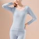 thumbnail image 1 of Pijama de cuello en V para niños, de manga larga, sólido, grueso, para el hogar, con bolsillo acolchado en el pecho, blusa de poliéster para niños, 1 of 6