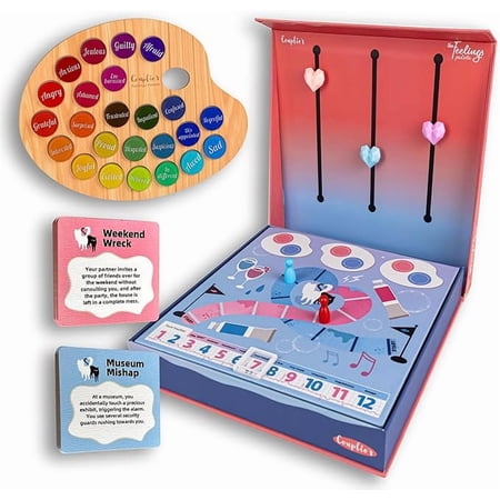 Couplio's Feelings Palette – Couples Games - Intimacy Relationship - Date Night Ideas Activity - Conversation Starters and Connection - Question Card Games for 2 Players