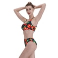 thumbnail image 6 of Picia Tomatoes Women's High Waisted Bikini Scoop Neck Swimsuit Two Pieces Bathing Suit-Large, 6 of 8