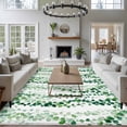 thumbnail image 3 of Large Area Rugs for Living Room Bedroom, Green Weeping Eucalyptus 8'x10' Rug Washable Carpet Runner Indoor Outdoor, Spring Summer Country Leaves Non Slip Floor Mats Rug for Kitchen, Patio, 3 of 8