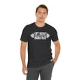 thumbnail image 6 of Lift heavy Run fast Weight lifter runner vintage gym workout Unisex T-shirt, 6 of 7