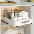 thumbnail image 2 of Pull Out Cabinet Organizer, Heavy Duty Slide Out Drawers Fixed With Adhesive Film, Iron Storage And Organization Slide Out Pantry Storage Drawer For Kitchen, 2 of 8