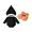 Orange, variant on RUINIXCW Baby Boy Halloween Outfit Long Sleeve Romper Orange Vest Hat Set