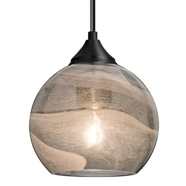 Besa Lighting - Jilly - 1 Light Cord Pendant-Satin Nickel Finish-Vapor Smoke