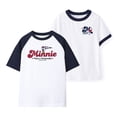thumbnail image 1 of Playera Minnie Mouse para Niñas Manga Corta Blanco Marino Talla 10, 1 of 8