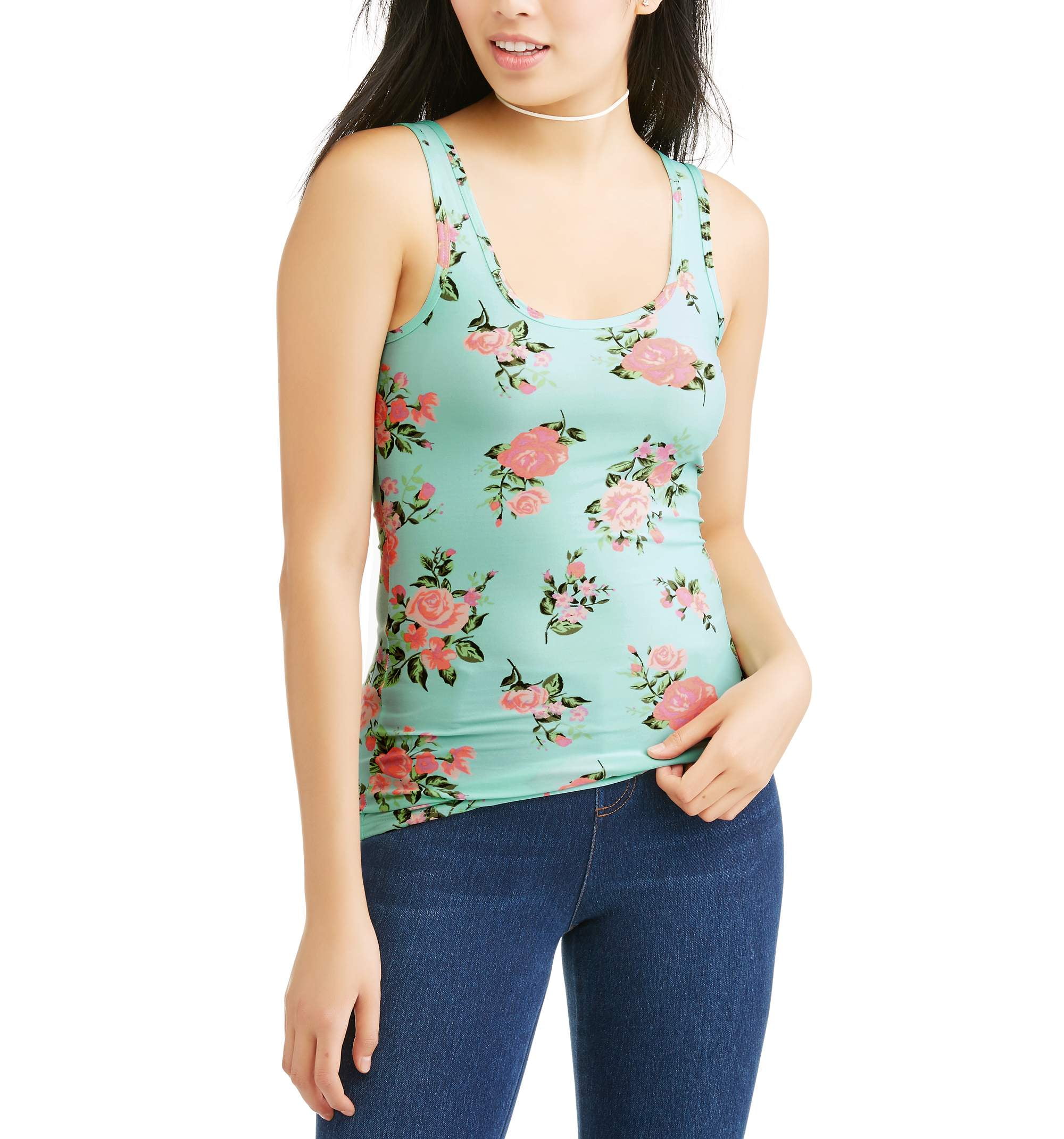 Juniors' Scoop Neck Jersey Tank