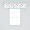 thumbnail image 2 of Ambesonne Abstract Window Valance, Stripes and Round Blobs, 54" X 12", Pale Seafoam Pink, 2 of 3