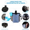 thumbnail image 3 of Methold Bolsa de entrenamiento para cachorros con manos libres, bolsa para caminar de tela Oxford para aperitivos, bolsas para caminar con cintura Aseo de mascotas Methold PT005046-01, 3 of 6