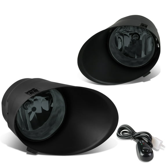 DNA Motoring FL-ZTL-817-SM For 2007 to 2013 Toyota Tundra Sequoia Pair Bumper Driving Fog Light Lamp Switch Smoked Lens 08 09 10 11 12