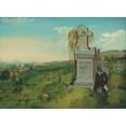 thumbnail image 3 of František Klimkovič 14x11 Black Modern Framed Museum Art Print Titled - Kosice Cemetery (1849), 3 of 5