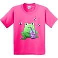 thumbnail image 3 of Inktastic Boba Toad Cute Frog with Tea Youth T-Shirt, 3 of 5