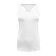 thumbnail image 2 of Lucakuins Camiseta sin mangas de ajuste de color sólido seco de capa base de compresión para mujer, blanco / negro / azul real Lucakuins  moda, 2 of 6