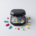 thumbnail image 6 of Portable Pill Organizer, 6 Compartment Travel Pill Case, Small Pill Container for Purse or Pocket, Daily Vitamin Medicine Holder, 6 of 8