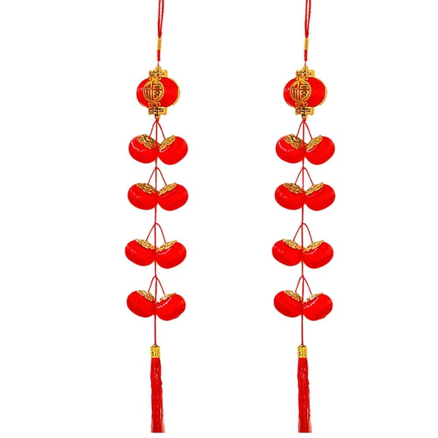 New Year Lantern String Chinese Pendant Wedding Lanterns Circular Door Pendant