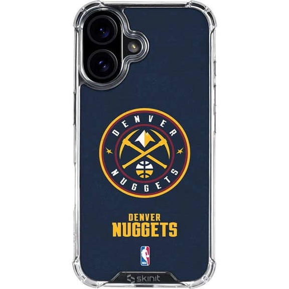 Skinit NBA Denver Nuggets Distressed iPhone 16 Clear Case