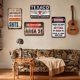 thumbnail image 5 of Señal Advertencia Metal Retro Letrero Pintura Hierro Rectangular 30x40cm 6 Uds., 5 of 9