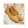 thumbnail image 4 of Innerwin Women Loafers Slip On Flats Pointy Toe Anti-Slip Pumps Party 2128 Yellow 9, 4 of 4