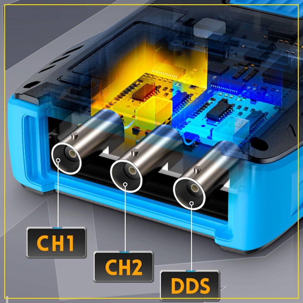 2C23T Handheld Digital Dual Channel Oscilloscope Multimeter 3in1 SignalGenerator