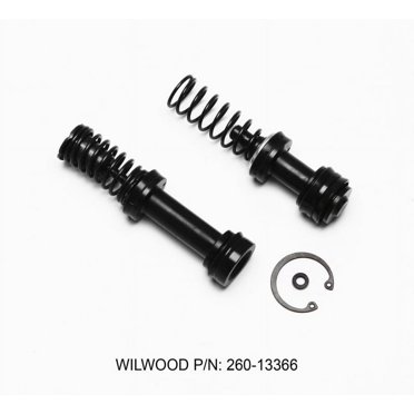 Wilwood HV Tandem M/C Kit w L/H Bracket & Prop Valve - 1in Bore Black main image 1