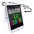 thumbnail image 2 of Back to School Clothing (24" X 36") Standard A-Frame Signicade, Includes Decal Applied To Stand, 2 of 4