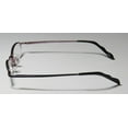 thumbnail image 5 of NEW ELITE COMFORTABLE CLIPON EYEWEAR 766 MENS/WOMENS DESIGNER HALF-RIM BLACK / PLUM FRAME DEMO LENSES 47-17-135 SUNGLASS LENS CLIP-ONS FLEXIBLE HINGES EYEGLASSES/GLASSES, 5 of 10