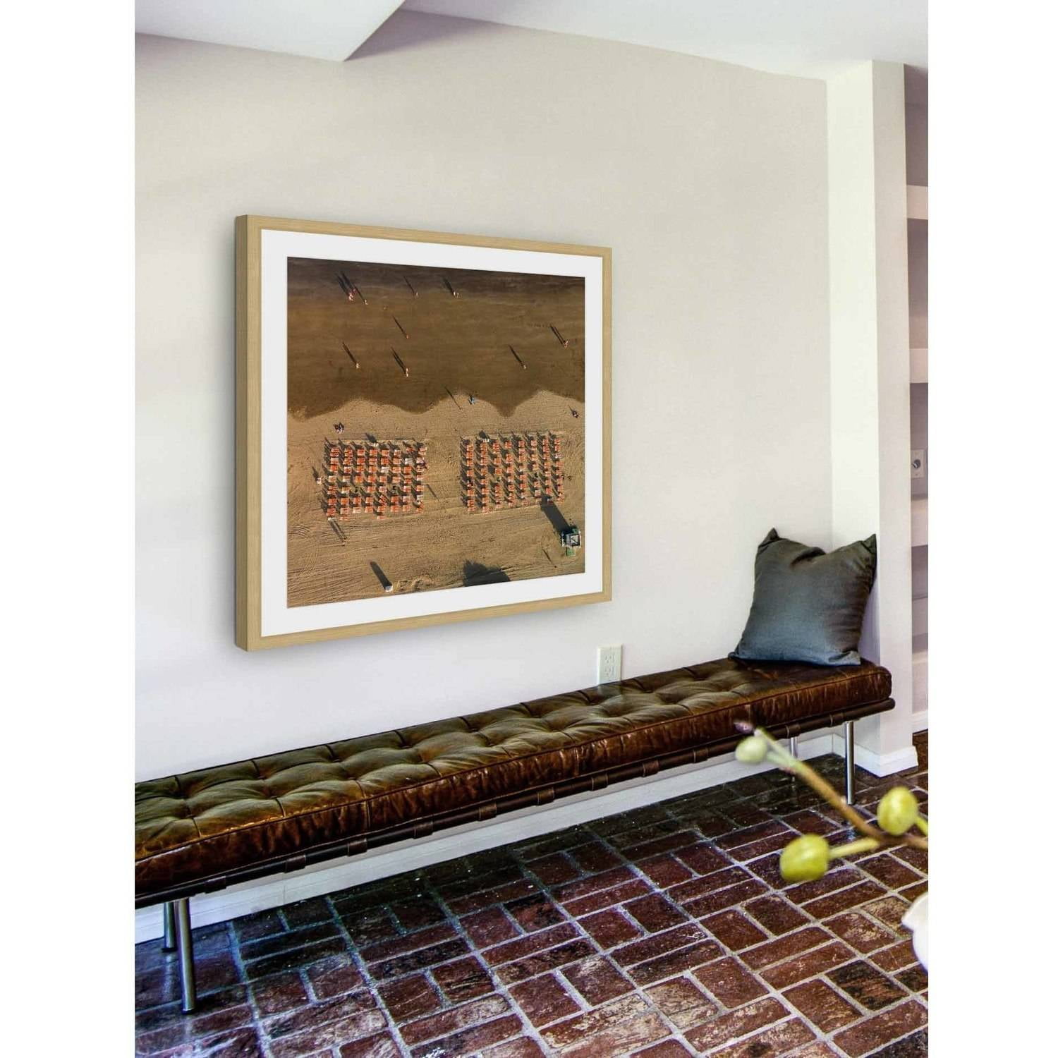 "Chairs in Rows" by Karolis Janulis Framed Painting Art Print