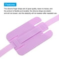 thumbnail image 3 of Uxcell Phone Grip Strap Wrist Strap Silicone Elastic Cord with Card Holder for Phone Case Purple 2Pcs, 3 of 5