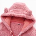 thumbnail image 5 of HCNTES Baby Boy Winter Clothes Newborn Baby Girls Boys Cute Bear Fleece Footie Bunting Snowsuit Toddler Infant Hooded Plush Footed Jumpsuit Romper Winter Fall Warm Coat Outfits, 5 of 6
