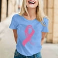 thumbnail image 2 of Womens Tops V Neck Cancer Awareness Soft Comfortable Womens Shirts Tank,Blue,2XL, 2 of 4