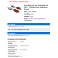 thumbnail image 2 of Front Brake Pad Set - Compatible with 2012 - 2018 Land Rover Range Rover Evoque 2013 2014 2015 2016 2017, 2 of 2