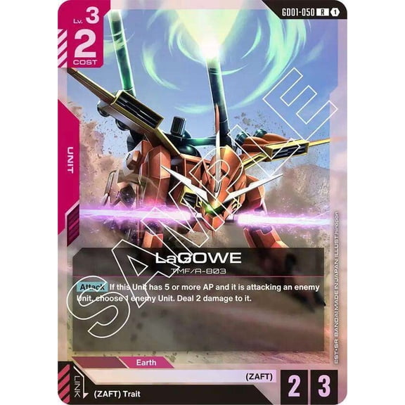 Gundam Newtype Rising Rare LaGOWE GD01-050