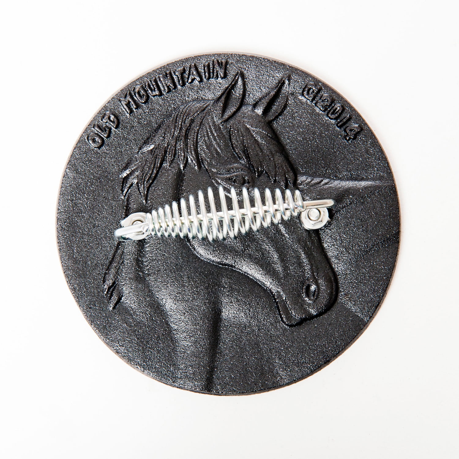 Old Mountain PreSeasoned Cast Iron Horse Bacon Press