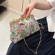 thumbnail image 5 of Nuevo bolso de mujer con cadena y clip, estilo étnico, bolso de hombro con flores, bolso de noche de moda, bolso cruzado, 5 of 5