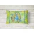 thumbnail image 2 of Carolines Treasures 8380PW1216 Dolphin Canvas Fabric Decorative Pillow, 12H x16W, multicolor, 2 of 3