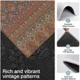 thumbnail image 3 of Orange Boho Ethnic Paisley Pattern Kitchen Rugs Sets Of 3,Kitchen Runner Rugs Non Skid Washable,Decorative Kitchen Floor Mats for Kitchen,Sink,Laundry,17"x30"+ 17"x47" + 17"x59", 3 of 6