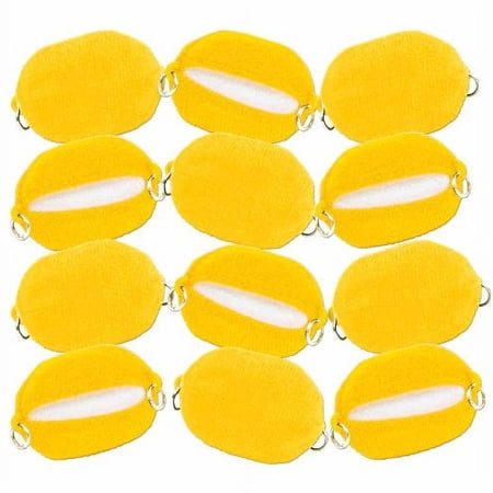 Set of 12 Yellow Cloth Turnbuckles for Figures Toy Company Wrestling Ring