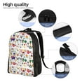 thumbnail image 5 of Fotbe Alpaca Flower Travel Laptop Backpack, Business Slim Sturdy Laptops Backpack, Water Resistant College School Computer Bag Gift for Men & Women Fits 15.6 Inch Notebook, 5 of 8