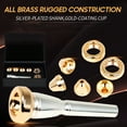 thumbnail image 4 of Accesorios para instrumentos Boquilla de trompeta chapada en plata de latón 3C 2C 2B 3B Boquilla de cuerno Pieza de trompeta para principiantes y jugadores profesionales Tomshoo  Accesorios para instrumentos, 4 of 6