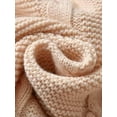 thumbnail image 6 of Qiylii Girl’s Solid Color Sweater Jacquard O-Neck Long Sleeve Knitted Tops, 6 of 9