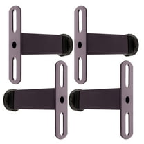 HOMEMAXS  4 Pcs Bed Support Frame Adjustable Twin Frames Furniture Legs Riser Purple