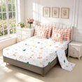 thumbnail image 3 of Manfei Modern Checkered 7 Pieces Full Size Bedding Sets,Festive Christmas Full Size Bed in a Bag,Orange Red,Christmas Reversible, 3 of 7