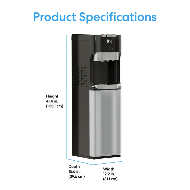 Brio 400 Series Bottom Load Tri-Temperature Water Cooler Dispenser