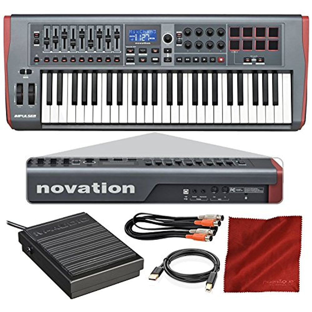 Novation Impulse 49 USB Midi Keyboard Controller with Sustain Pedal
