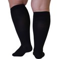 thumbnail image 5 of 1 Pair Simple Design Socks Party Banquet Event Hosiery Portable Compression Long Tube Solid Color Sock Adults Jogging Sports Fitness Hosiery 7XL, 5 of 5